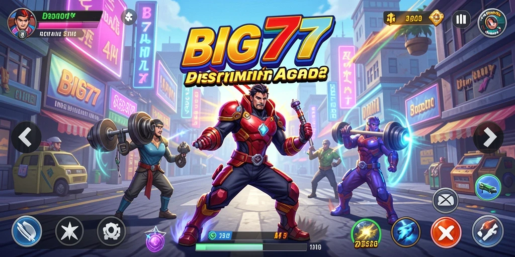 Screenshot gameplay BIG77 menampilkan aksi mendebarkan dari permainan Arcade.