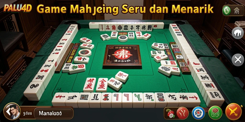 Screenshot gameplay PALU4D yang menampilkan aksi Mahjong yang menarik.