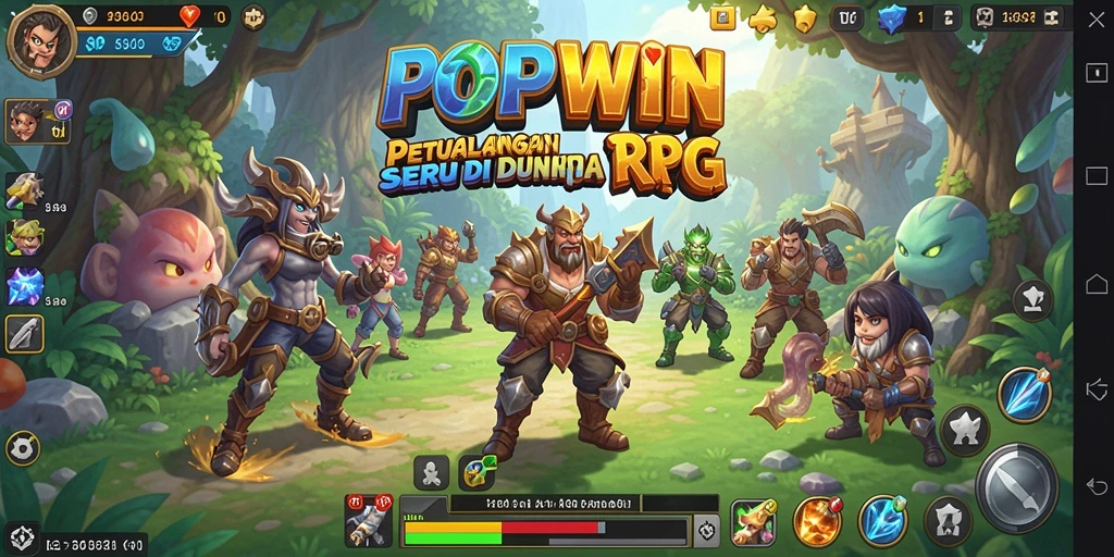 Tampilan gameplay seru di dunia fantastis POPWIN.