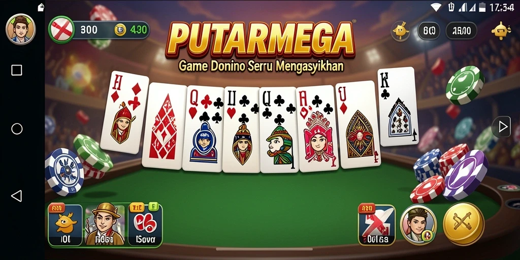 Tampilan gameplay seru dalam PUTARMEGA yang mengasyikkan.