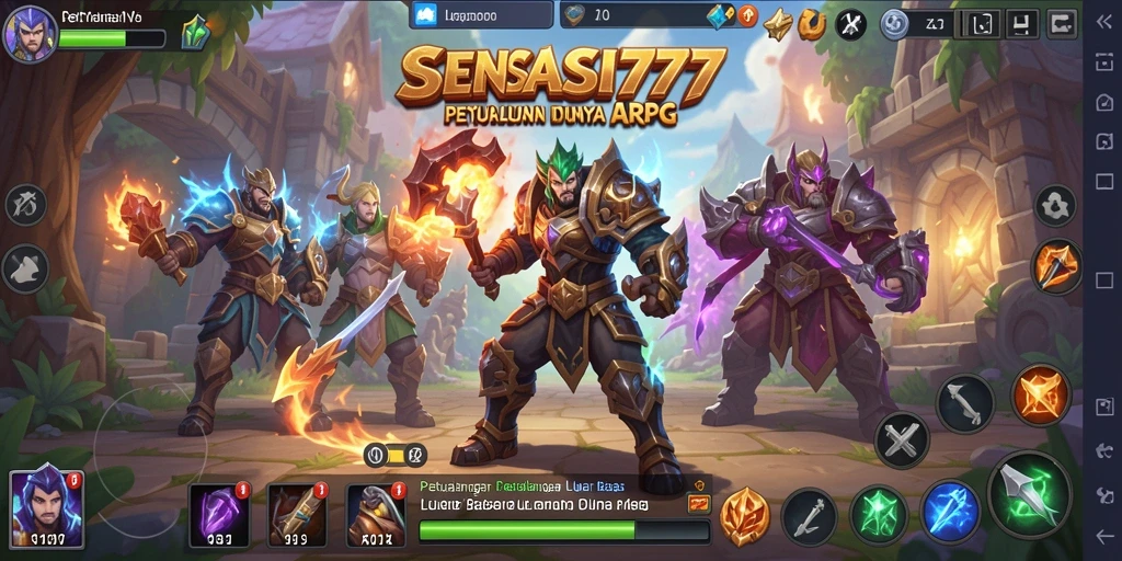 Tampilan mendebarkan dari gameplay SENSASI777 yang penuh aksi.
